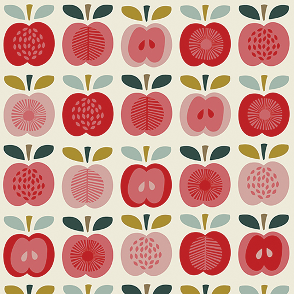 Vintage Apple Wrapping Paper (5 Sheets) Rex London